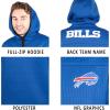 Ultra Game NFL Men’s Extra Soft Fleece Full Zip Hooded Sweatshirt Jacket(Team Color Updated)