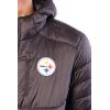 Ultra Game NFL Mens Full Zip Hooded Puffer Jacket(Pittsburgh Steelers)