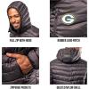 Ultra Game NFL Mens Full Zip Hooded Puffer Jacket(Pittsburgh Steelers)