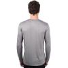 Ultra Game NFL Mens Long Sleeve Crew Neck Tee Shirt(Heather Gray)