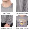 Ultra Game NFL Mens Long Sleeve Crew Neck Tee Shirt(Heather Gray)