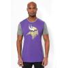 Ultra Game NFL Mens Short Sleeve Raglan T-Shirt(Purple)