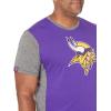 Ultra Game NFL Mens Short Sleeve Raglan T-Shirt(Purple)