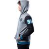 Ultra Game NFL Men’s Super Soft Fleece Full Zip Hoodie Varsity Sweatshirt(Team Color)
