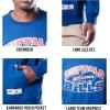 Ultra Game NFL Men’s Super Soft Ultimate Crew Neck Sweatshirt(Team Color)