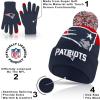 Ultra Game NFL Mens Womens Super Soft Winter Beanie Knit Hat with Extra Warm Touch Screen Gloves