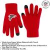 Ultra Game NFL Official Adults Unisex Super Soft Winter Beanie Knit Hat with Extra Warm Touch Screen Gloves, Atlanta Falcons, Team Color 2, 1SIZE
