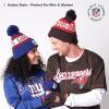 Ultra Game NFL Official Adults Unisex Super Soft Winter Beanie Knit Hat with Extra Warm Touch Screen Gloves, Atlanta Falcons, Team Color 2, 1SIZE