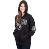 Ultra Game NFL Womens Full Zip Fleece Hoodie Sweatshirt Jacket(Black)