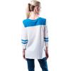 Ultra Game NFL Women’s Super Soft Raglan Vintage Baseball T-Shirt(White)
