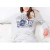 Ultra Game NFL Womens Womens Super Soft Sleepwear Lounge Shirt(Heather Gray)