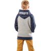 Ultra Game NFL boys Fleece Raglan Hoodie for Boys(Team Color)