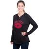 Ultra Game NFL womens Nfl Fleece Lace Long Sleeve Sweatshirt for Women(Black)