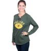 Ultra Game NFL womens Nfl Fleece Lace Long Sleeve Sweatshirt for Women(Green)