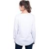 Ultra Game NFL womens Nfl Fleece Lace Long Sleeve Sweatshirt for Women(White)
