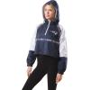Ultra Game NFL womens Quarter Zip Hoodie Windbreaker Play Action Jacket(Small)