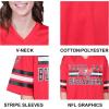 Ultra Game Women’s NFL Official Soft Mesh Vintage Gameday Shirt(Team Color 24)
