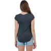 Ultra Game Women’s NFL Official Super Soft Modal Vintage V-Neck T-Shirt(Heather Charcoal)