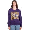 Ultra Game Women’s NFL Official Super Soft Oversized Cozy Sweatshirt(Team Color Distressed)