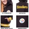Ultra Game Women’s NFL Official Super Soft Sherpa Full Zip Hoodie Sweatshirt Jacket(Team Color)