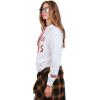 Ultra Game Women’s NFL Official Super Soft Tie Neck Hoodie Sweatshirt(White Updated)