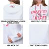 Ultra Game Women’s NFL Official Super Soft Tie Neck Hoodie Sweatshirt(White Updated)