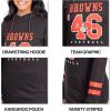 Ultra Game Women’s NFL Official Supremely Soft Tunic Sweatshirt Hoodie(Team Color)