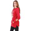 Ultra Game Women’s NFL Official Supremely Soft Tunic Sweatshirt Hoodie(Team Color)