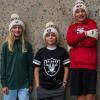 Ultra Game Youth NFL Official Super Soft Cable Knit Winter Beanie Knit Hat with Extra Warm Touch Screen Gloves(Natural)