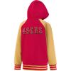 Ultra Game Youth NFL Official Super Soft Full Zip Varsity Hoodie Sweatshirt(Team Color 2024)