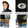 Ultra Game Youth NFL Official Super Soft Full Zip Varsity Hoodie Sweatshirt(Team Color Updated)