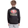 Ultra Game Youth NFL Official Super Soft Quarter Zip Long Sleeve T-Shirt(Team Color)