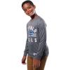 Ultra Game Youth NFL Official Super Soft Supreme Long Sleeve T-Shirt(Heather Charcoal)