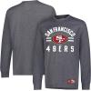 Ultra Game Youth NFL Official Super Soft Supreme Long Sleeve T-Shirt(Heather Gray Charcoal)