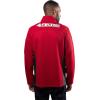 Ultra Game mens Nfl Official Quarter-zip Fleece Pullover Sweatshirt With Zipper Pockets(Team Color)