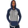 Ultra Game Mens NFL Official Fleece Hoodie Pullover Sweatshirt Henley(New England Patriots)