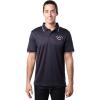 Ultra Game Mens NFL Official Super Soft Quick Dry Jersey Polo Shirt(Navy)