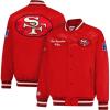 Ultra Game Mens NFL Official Supreme Heritage Satin Jacket(Vintage Logo)
