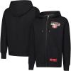 Ultra Game Mens NFL Official Supremely Soft Full Zip Hoodie Jacket(Black)