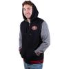 Ultra Game Men’s NFL Official Ultimate Full Zip Varsity Hoodie Sweatshirt Jacket(Team Color Black)