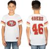Ultra Game NFL Boys Mesh Vintage Jersey Tee Shirt(White)