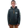 Ultra Game NFL Boys Super Soft Fleece Quarter-Zip Pullover Hoodie Sweatshirt(Green)