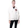 Ultra Game NFL Chicago Bears Womenss Fleece Sherpa Hoodie Jacket, Cream, Small