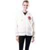 Ultra Game NFL Cleveland Browns Womenss Fleece Sherpa Hoodie Jacket, Cream, Small