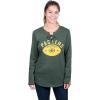 Ultra Game NFL womens Nfl Fleece Lace Long Sleeve Sweatshirt for Women(Green)