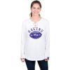 Ultra Game NFL womens Nfl Fleece Lace Long Sleeve Sweatshirt for Women(White)