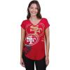 Ultra Game Women’s NFL Official Super Soft Modal Vintage V-Neck T-Shirt(Team Color)