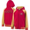 Ultra Game Youth NFL Official Super Soft Full Zip Varsity Hoodie Sweatshirt(Team Color 2024)