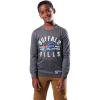 Ultra Game Youth NFL Official Super Soft Supreme Long Sleeve T-Shirt(Heather Charcoal)