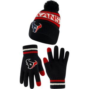 Ultra Game Adults NFL Official Super Soft Winter Beanie Knit Hat With Warm Touch Screen Gloves(Team Color)